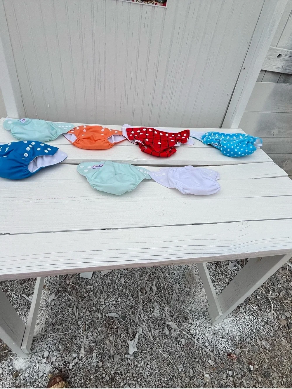 Adjustable clothe pocket Diaper - Mint, Orange, Navy